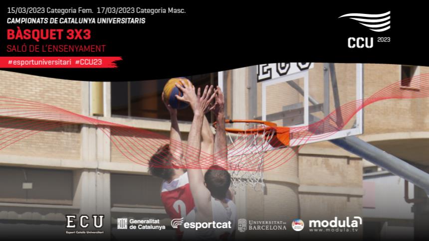 Prepareu-vos pel CCU23 de Bàsquet 3x3 que es disputarà el 15 i 17 de març!
